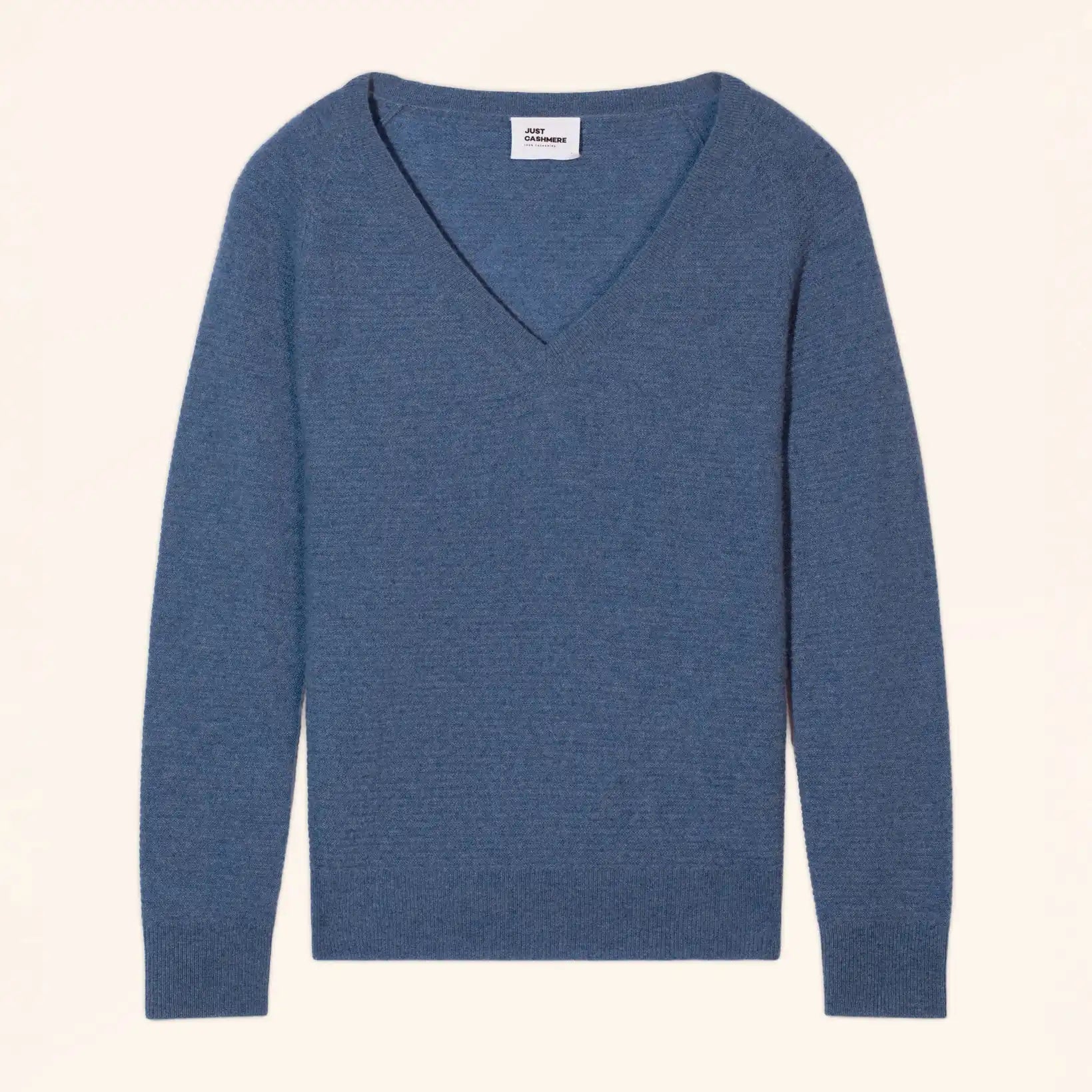 FREYA Pull Col V Bleu Denim