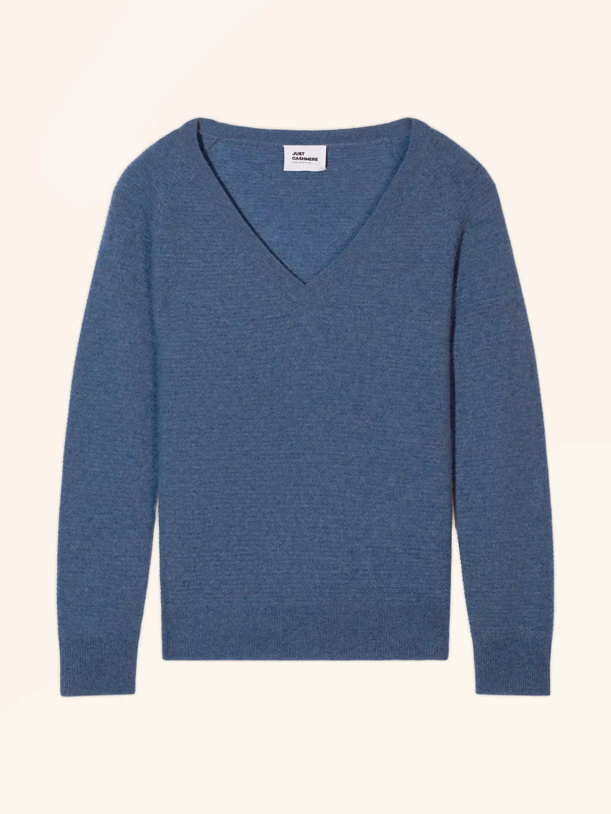 FREYA Pull Col V Bleu Denim