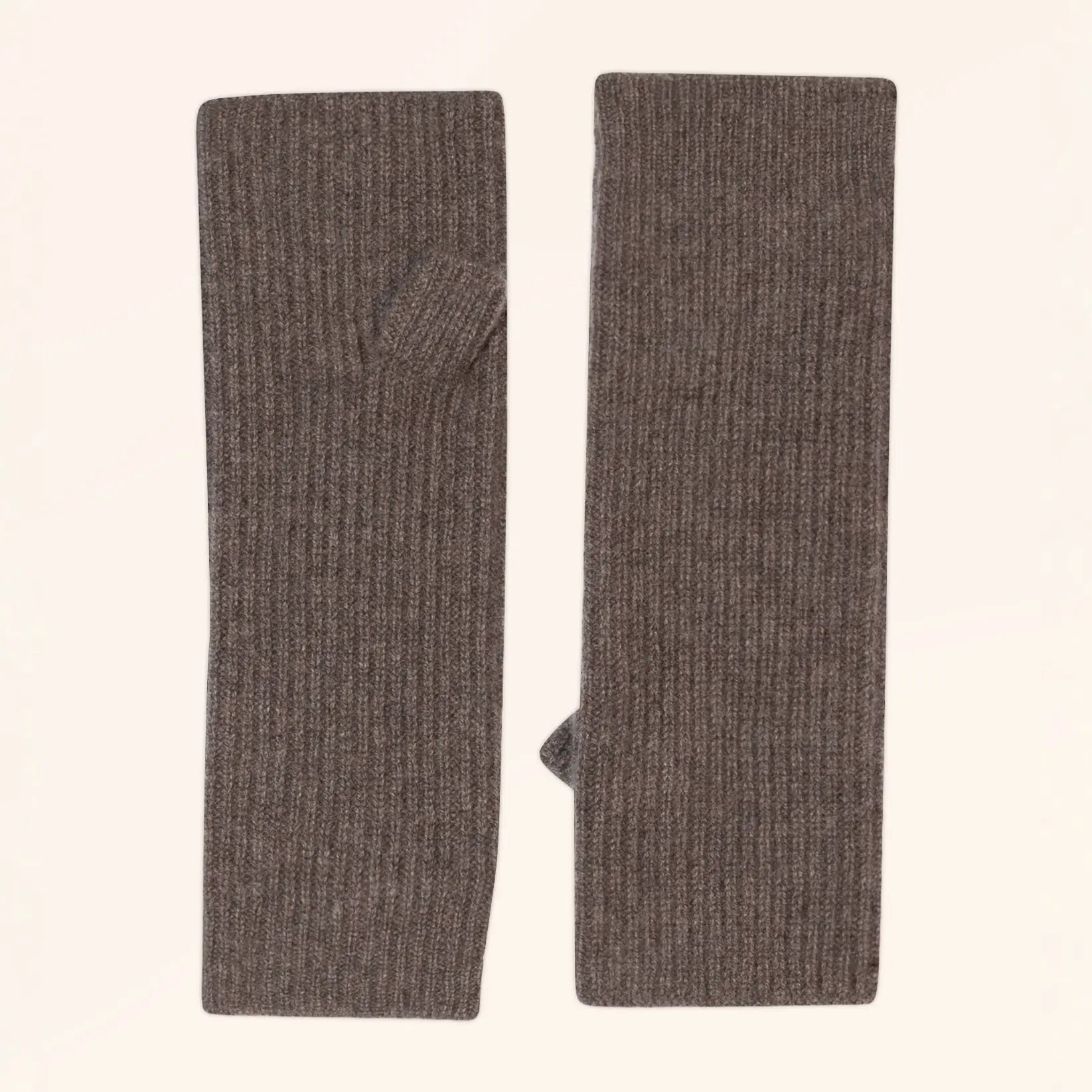 ALEJANDRA Mitaines 4 Fils Taupe Chiné