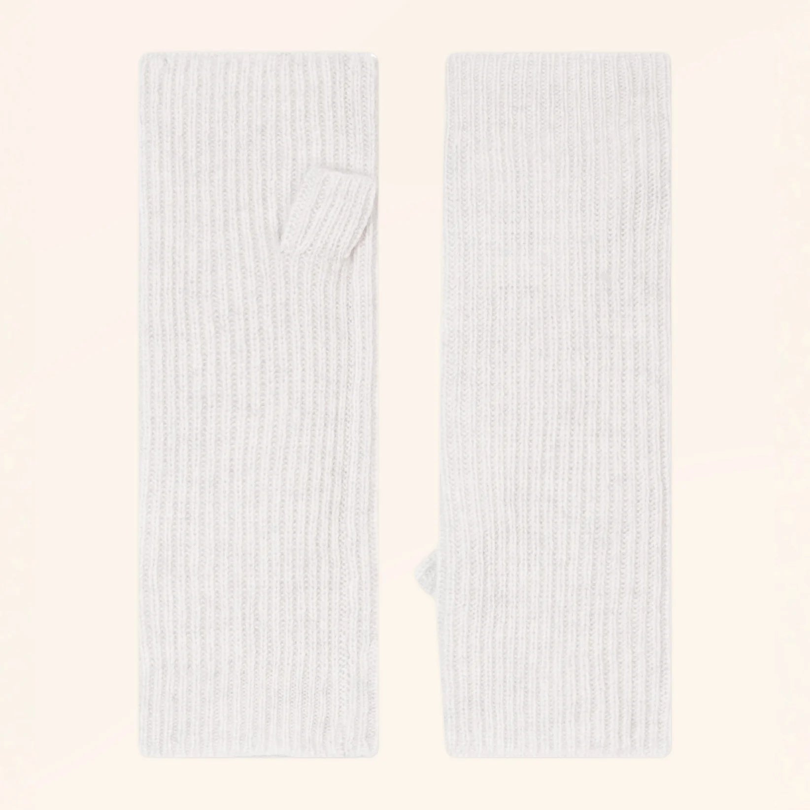 ALEJANDRA Mitaines 4 Fils Blanc Chiné