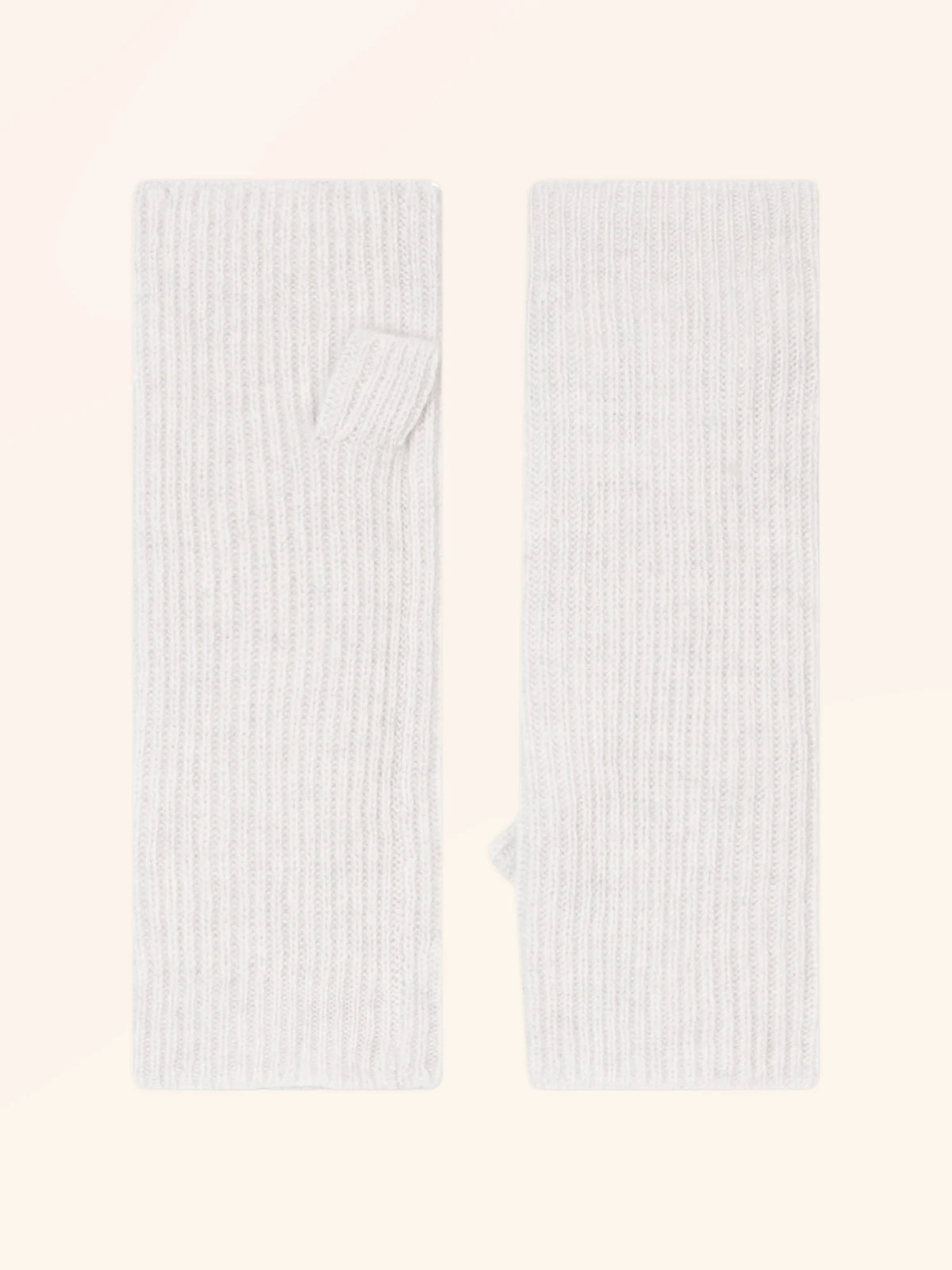 ALEJANDRA Mitaines 4 Fils Blanc Chiné