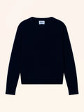 JESSICA Pull Col Rond Bleu Marine