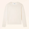 JESSICA Pull Col Rond Ivoire
