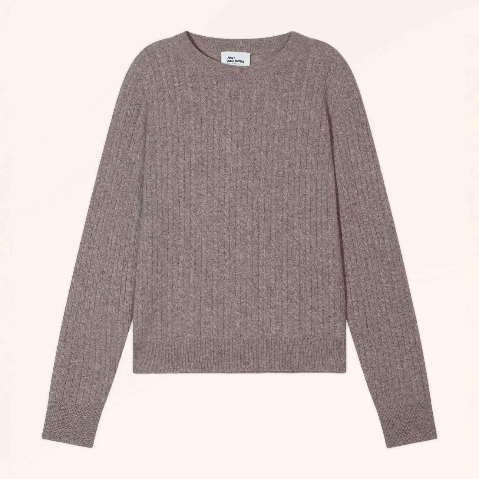 JESSICA Pull Col Rond Caribou Chiné