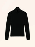 KATE Pull Col Roulé 4 Fils Noir