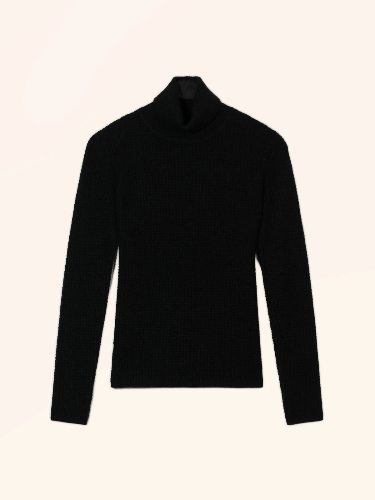 KATE Pull Col Roulé 4 Fils Noir