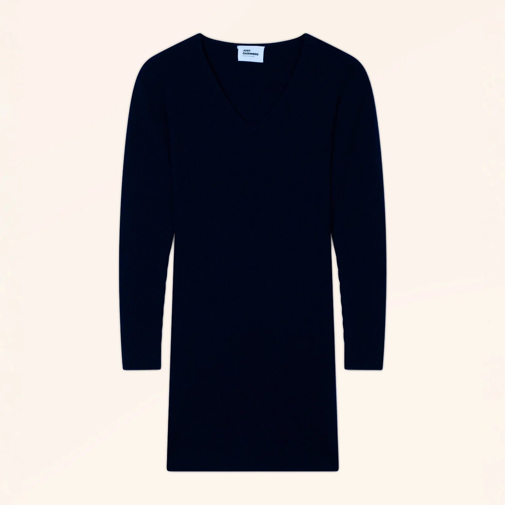 ANJA Robe Col V Bleu Marine