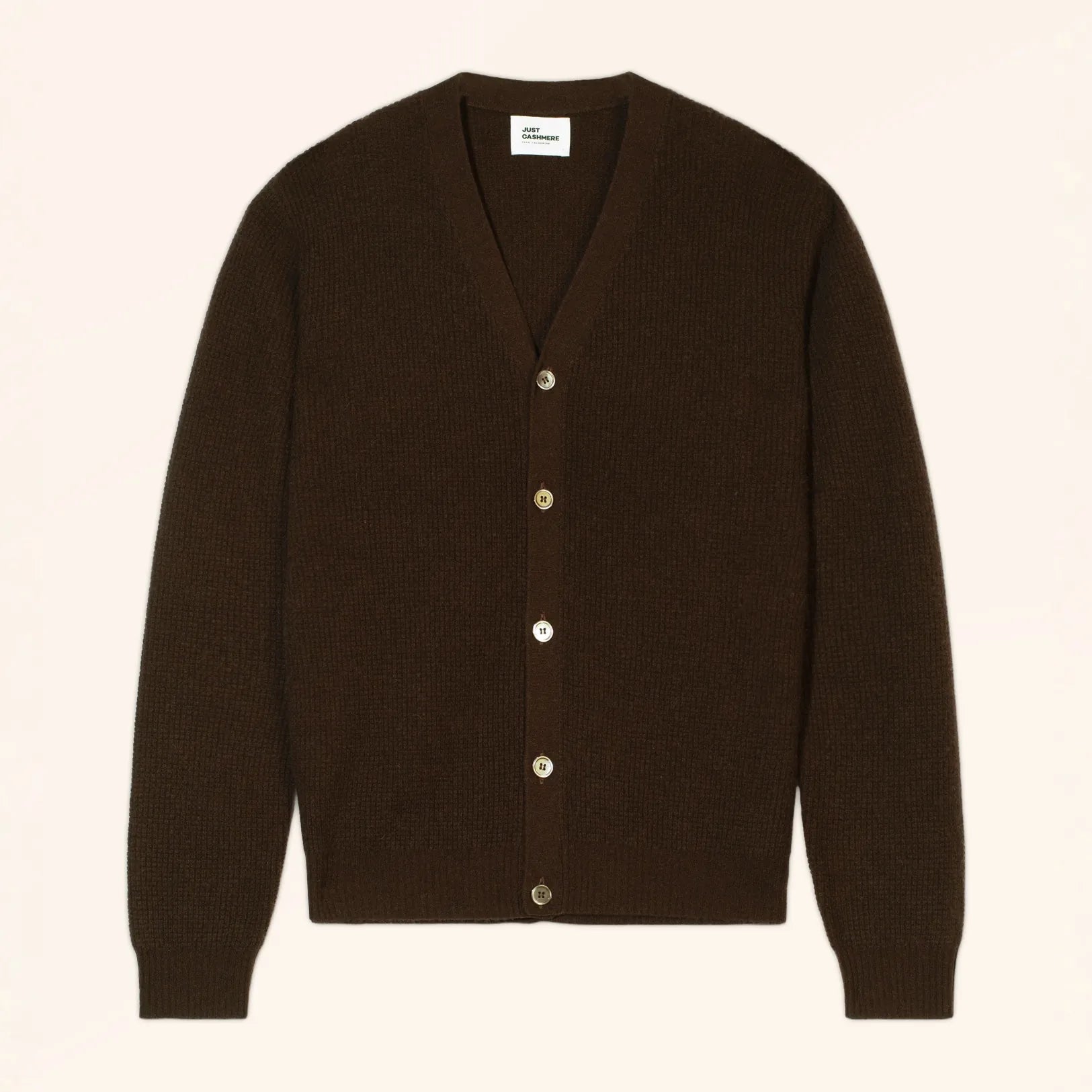 ALLEH Cardigan Col V Choco