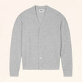 MYKE Cardigan Col V 4 Fils Glacier Chiné