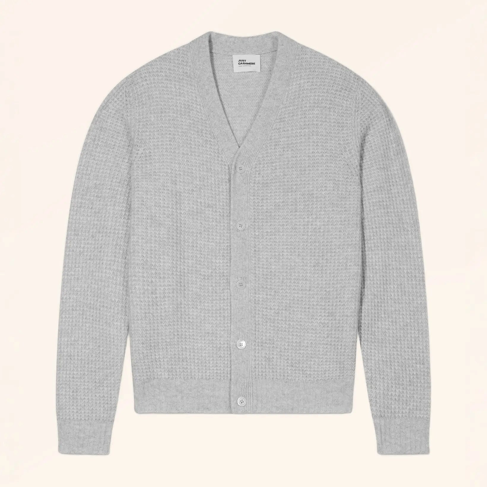 MYKE Cardigan Col V 4 Fils Glacier Chiné