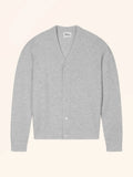 MYKE Cardigan Col V 4 Fils Glacier Chiné