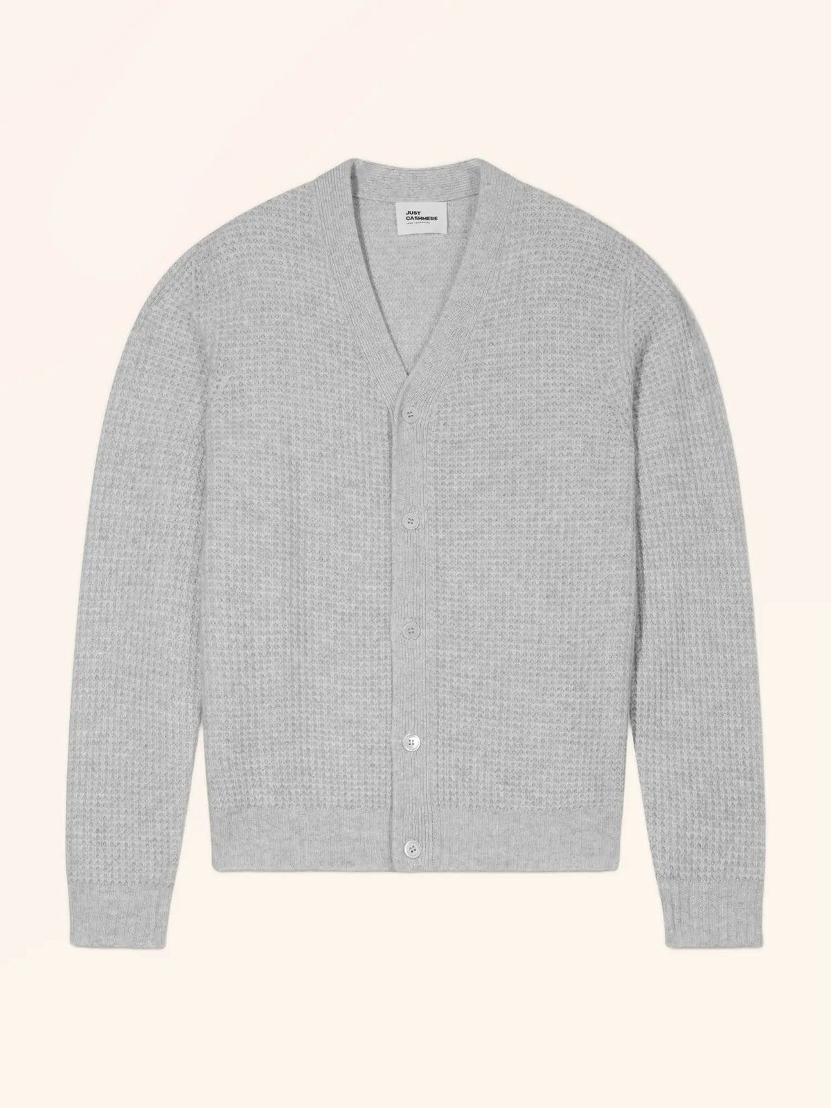 MYKE Cardigan Col V 4 Fils Glacier Chiné