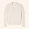 RYAN Cardigan Col V 6 Fils Ivoire