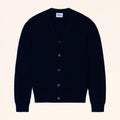 RYAN Cardigan Col V 6 Fils Bleu Marine