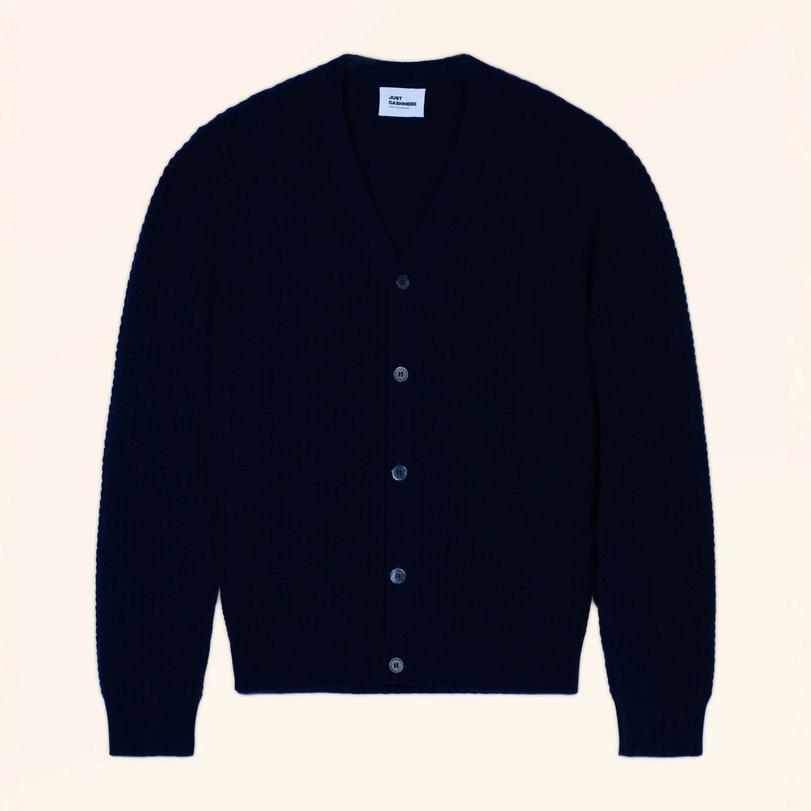 RYAN Cardigan Col V 6 Fils Bleu Marine