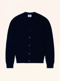 RYAN Cardigan Col V 6 Fils Bleu Marine