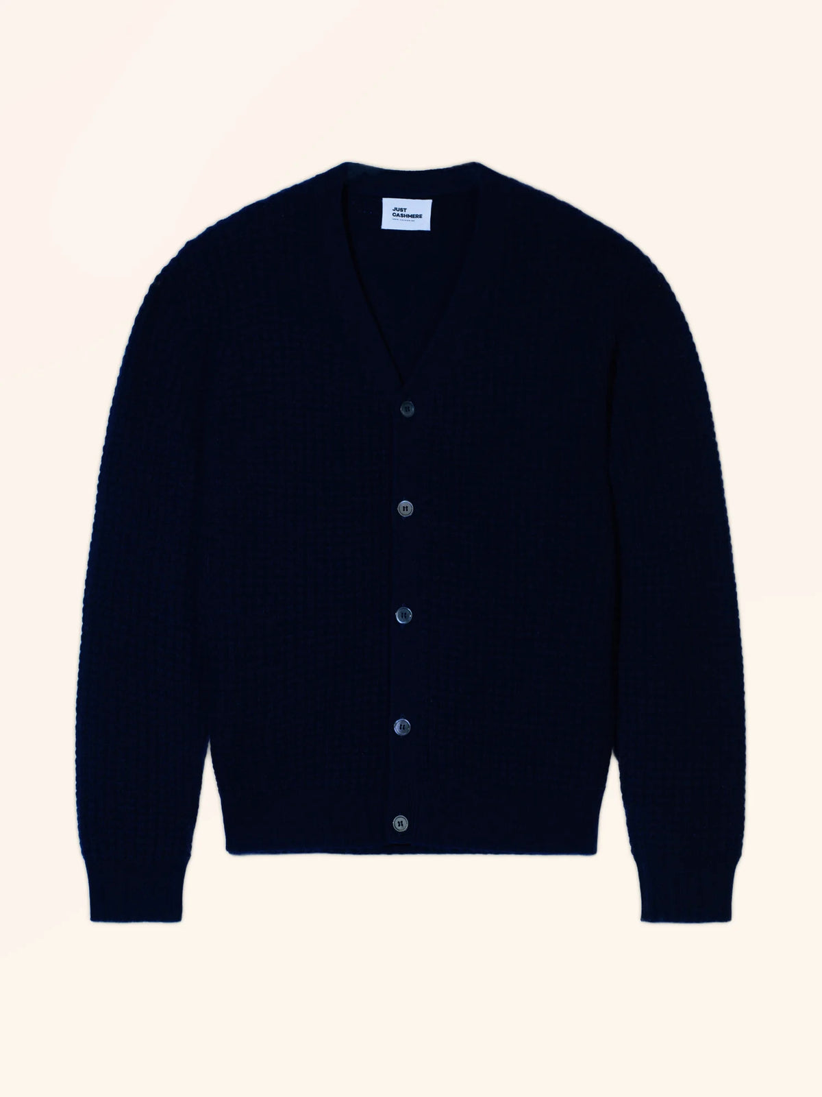 RYAN Cardigan Col V 6 Fils Bleu Marine