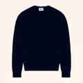 BEN Pull Col Rond 6 Fils Bleu Marine