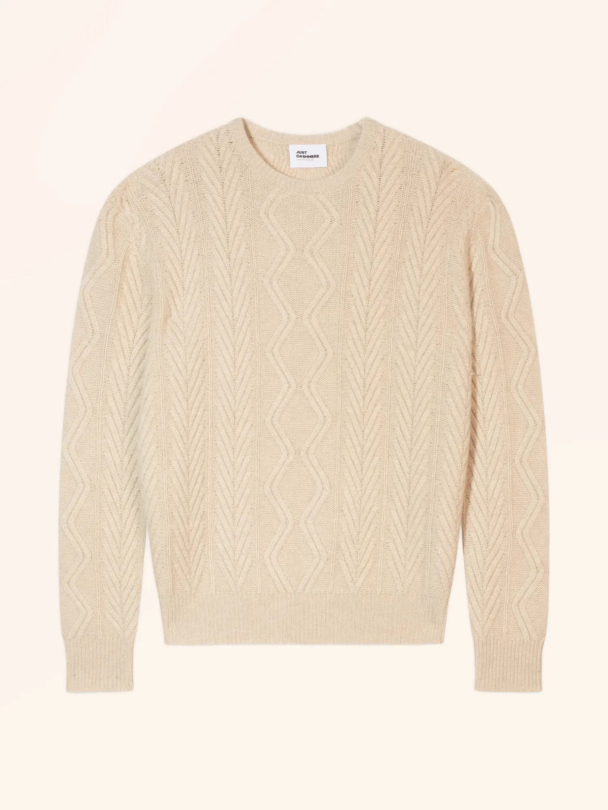 BEN Pullover Rundhalsausschnitt 6-fädig Haferbeige