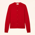 ALEXA Cardigan Col Rond Rouge