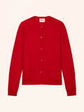 ALEXA Cardigan Col Rond Rouge