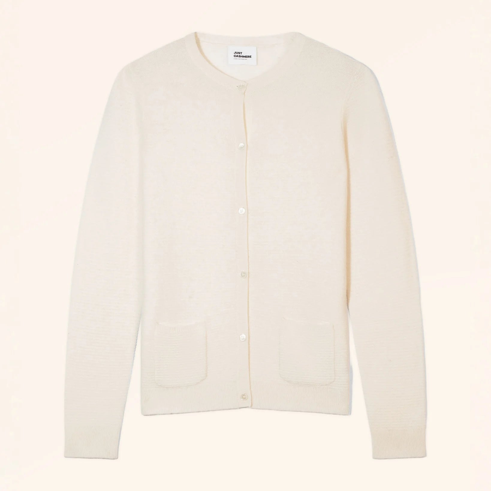 ALEXA Cardigan Col Rond Ivoire