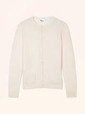 ALEXA Cardigan Col Rond Ivoire