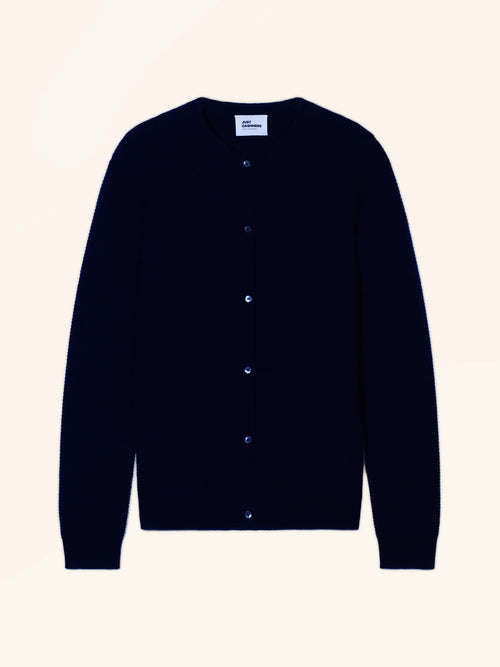 ALEXA Cardigan Girocollo Blu Navy