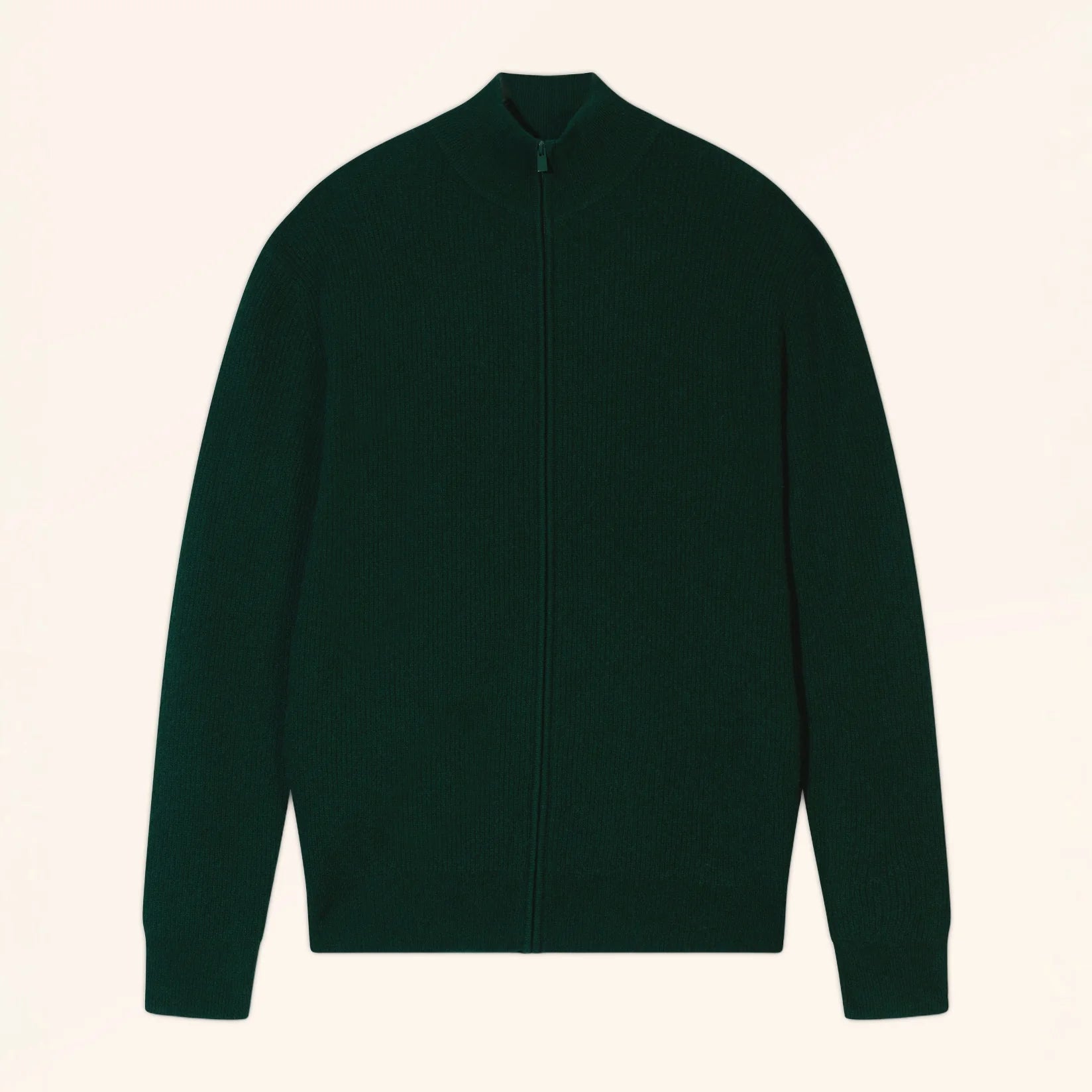 RAYAN Gilet Zippé Col Montant Cyprès