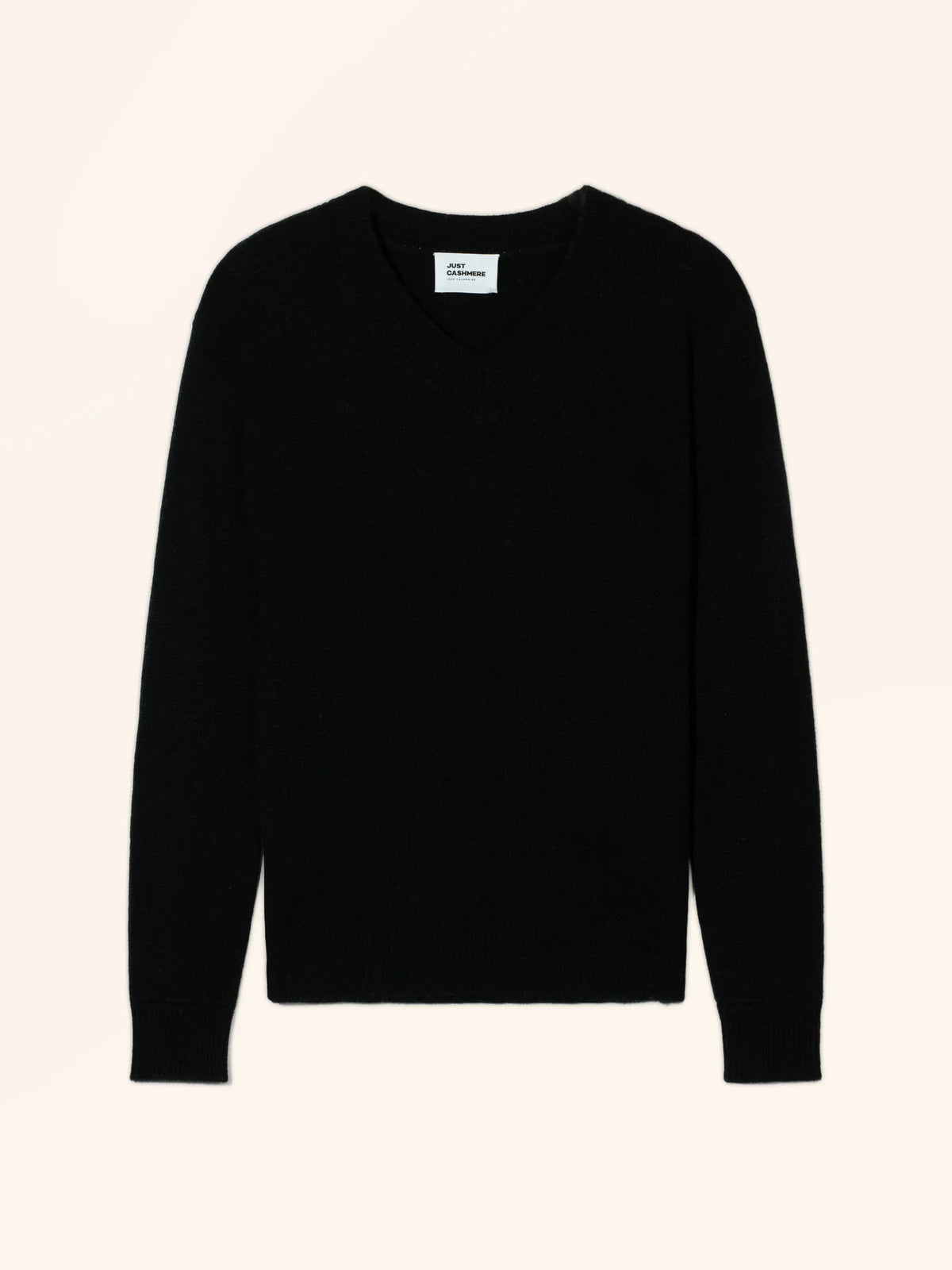 LUISA Sweater V-Neck 4 Ply Black