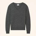 AUGUSTA Pull Col V Anthracite Chiné