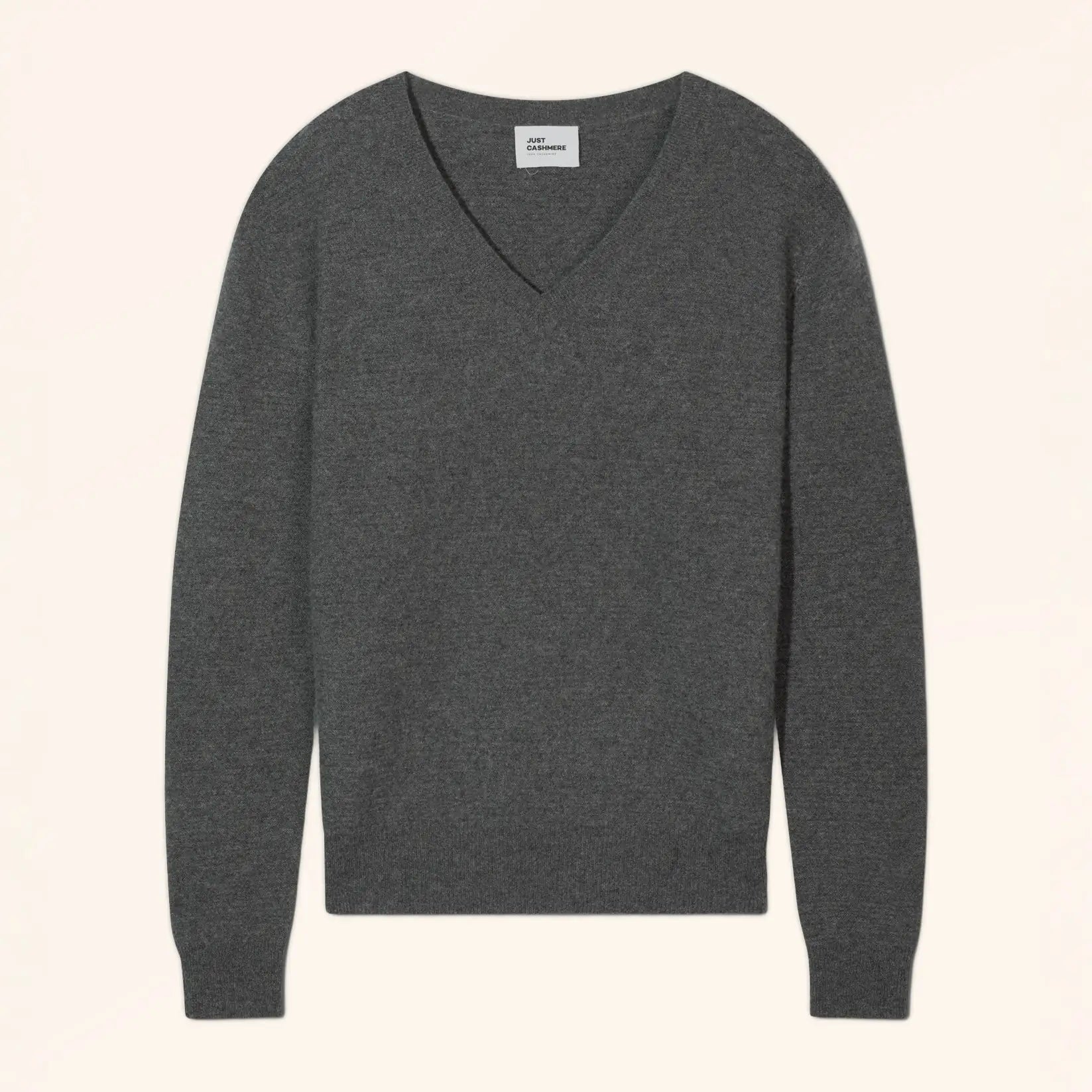 AUGUSTA Pull Col V Anthracite Chiné