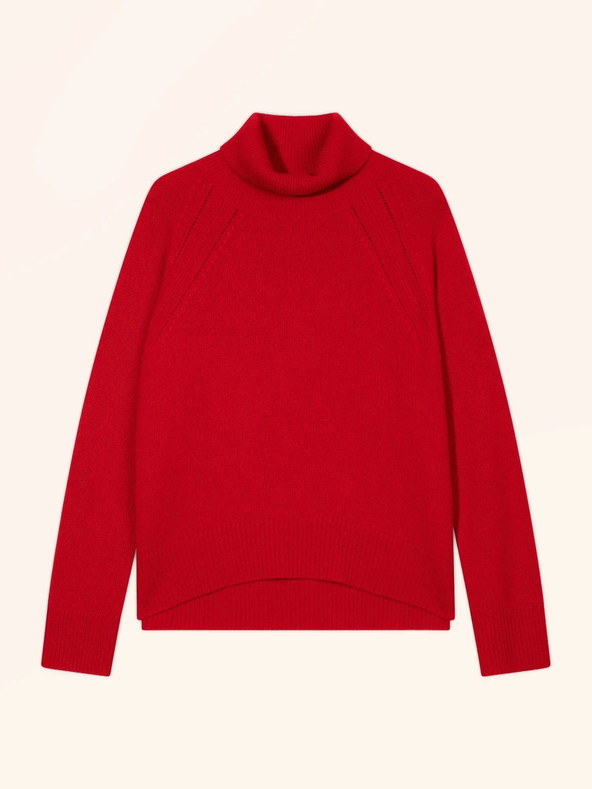 MOANA Sweater Turtleneck 4 Ply Red