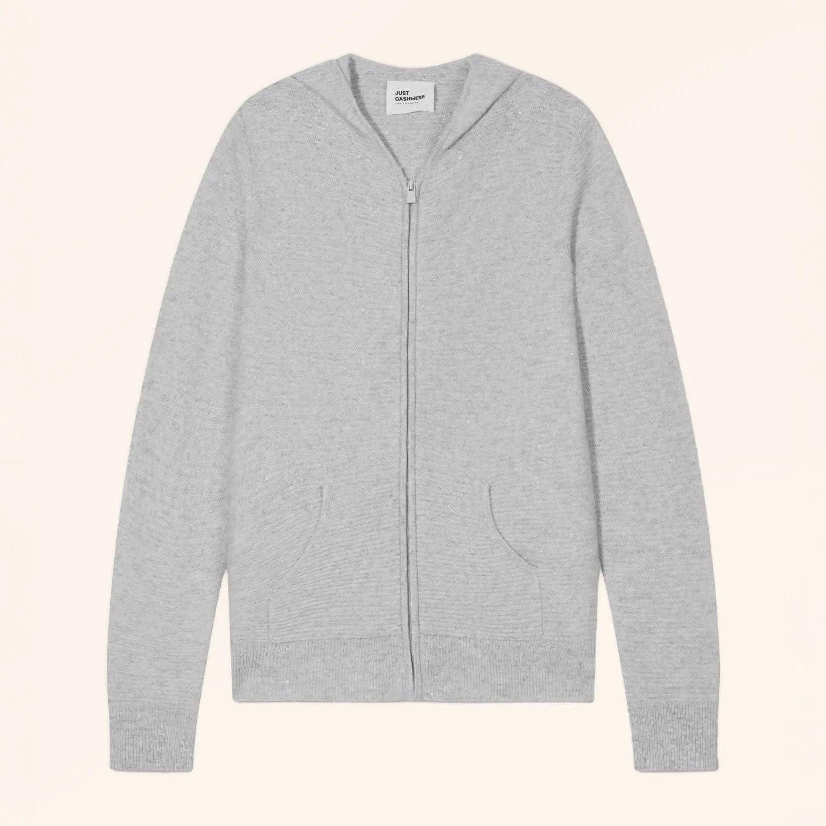 TINA Gilet Zippé Capuche Glacier Chiné