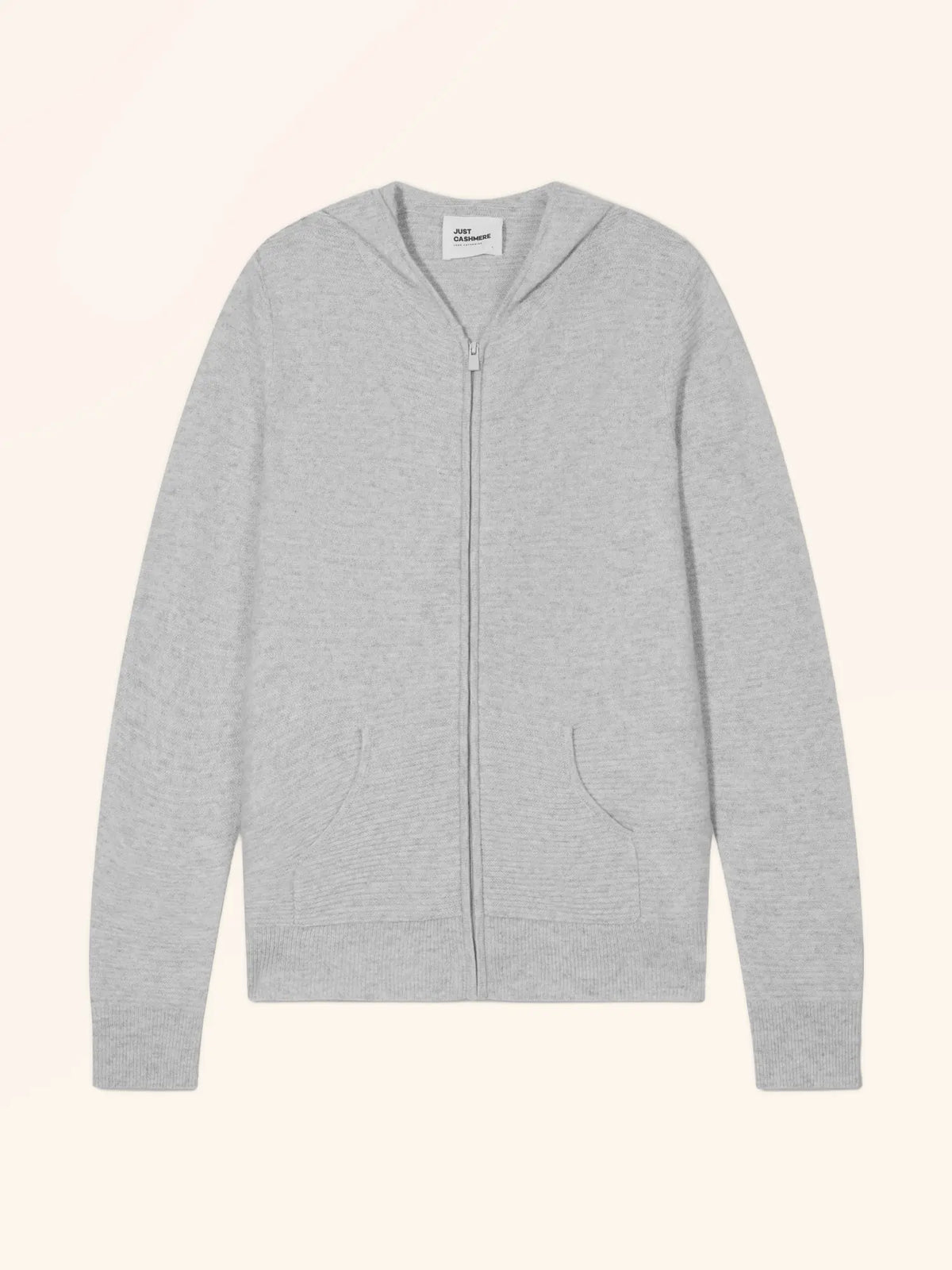 TINA Gilet Zippé Capuche Glacier Chiné