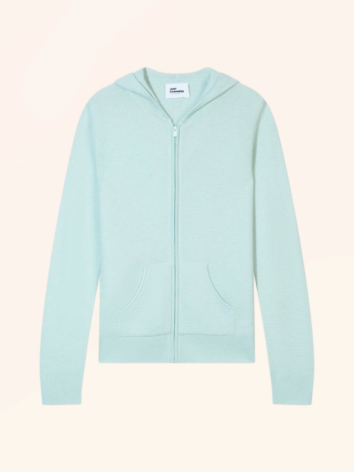 TINA Gilet Zippé Capuche Vert Lagon
