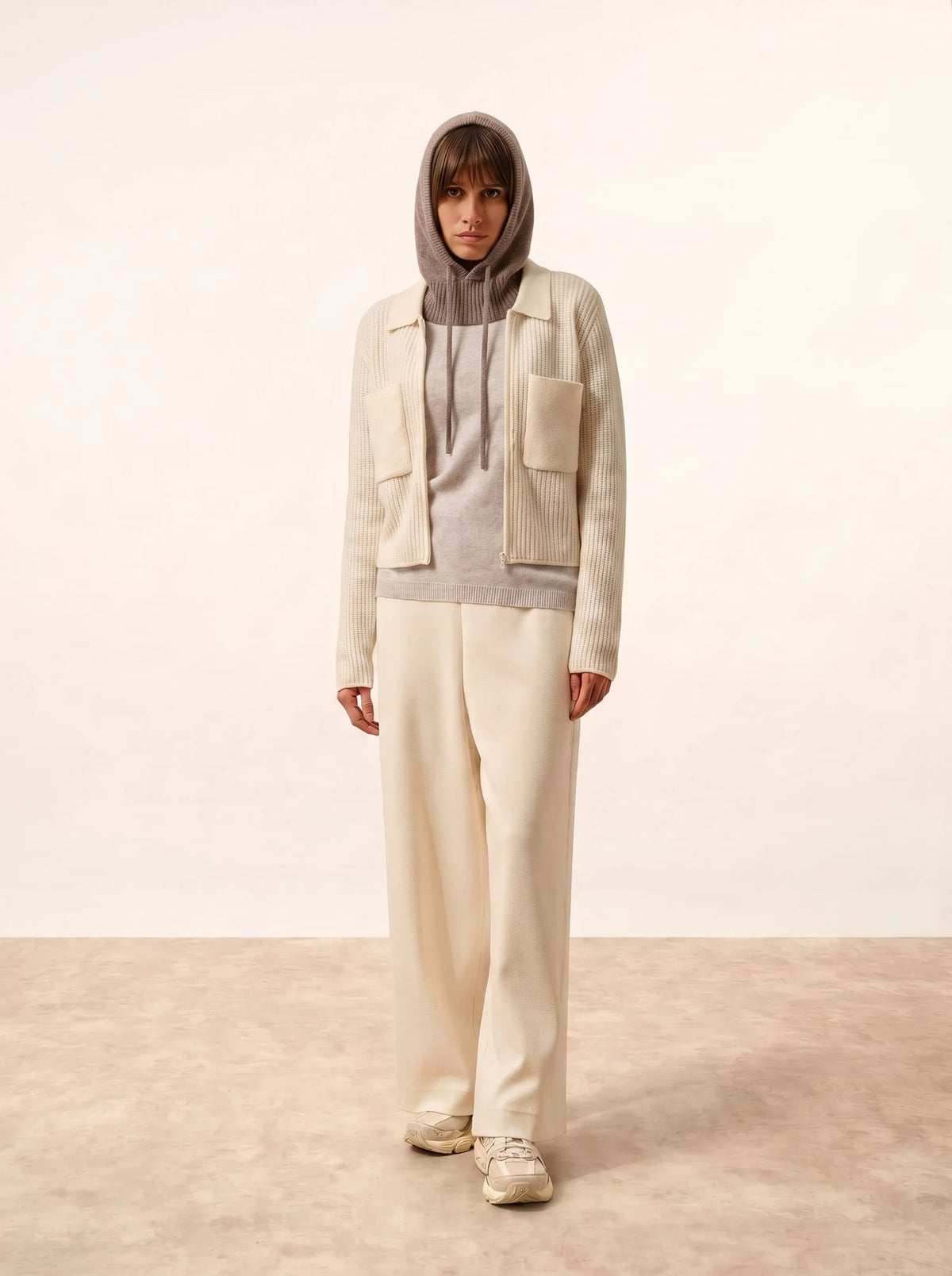 EVELINE cagoule 4 fils caribou chiné