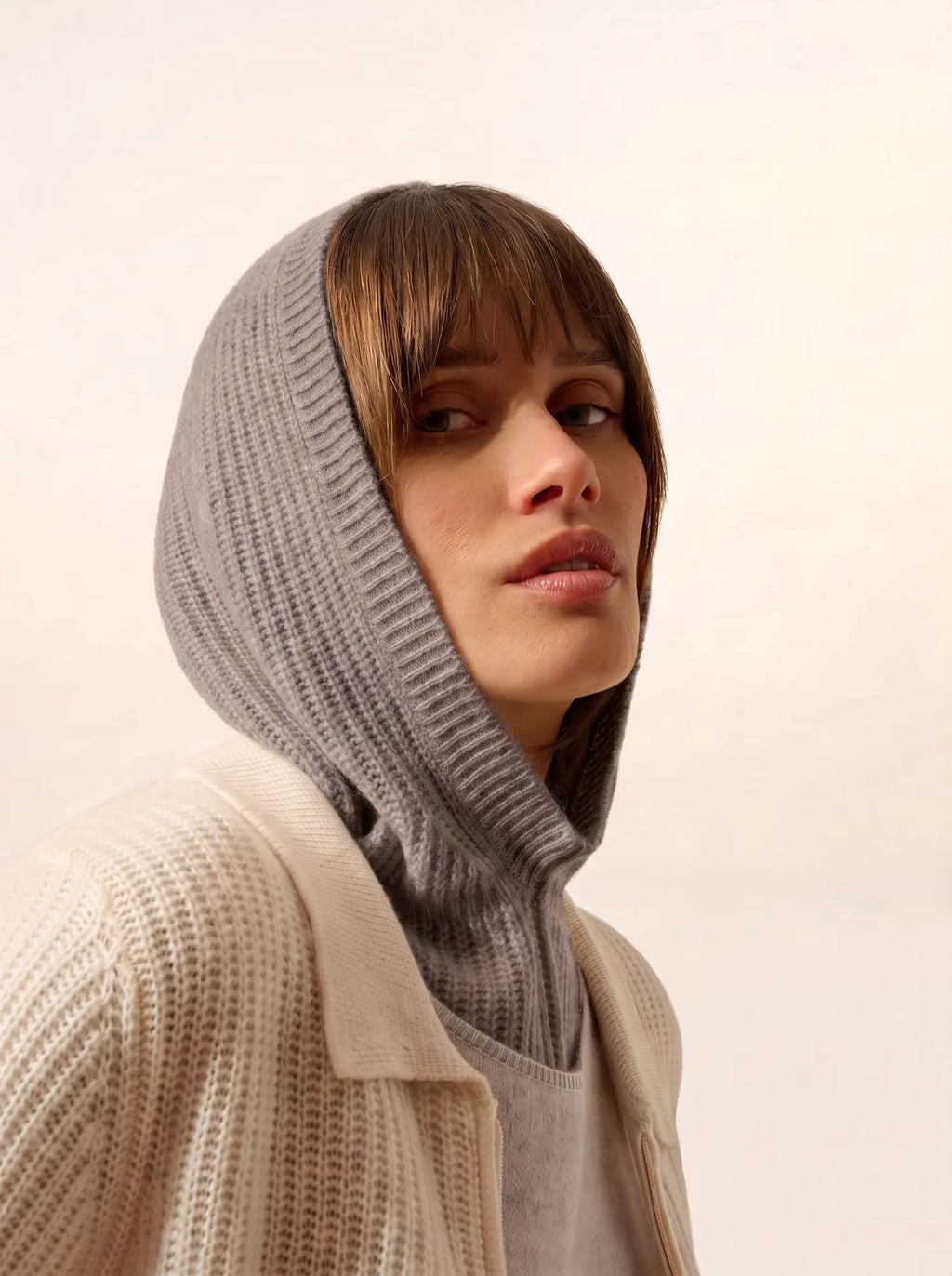 EVELINE cagoule 4 fils caribou chiné