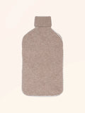 DARCY Housse Bouillotte 4 Fils Neige et Taupe Clair Chiné