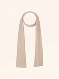 ANTONIO Scarf 4 Ply Ivory and Heather Camel
