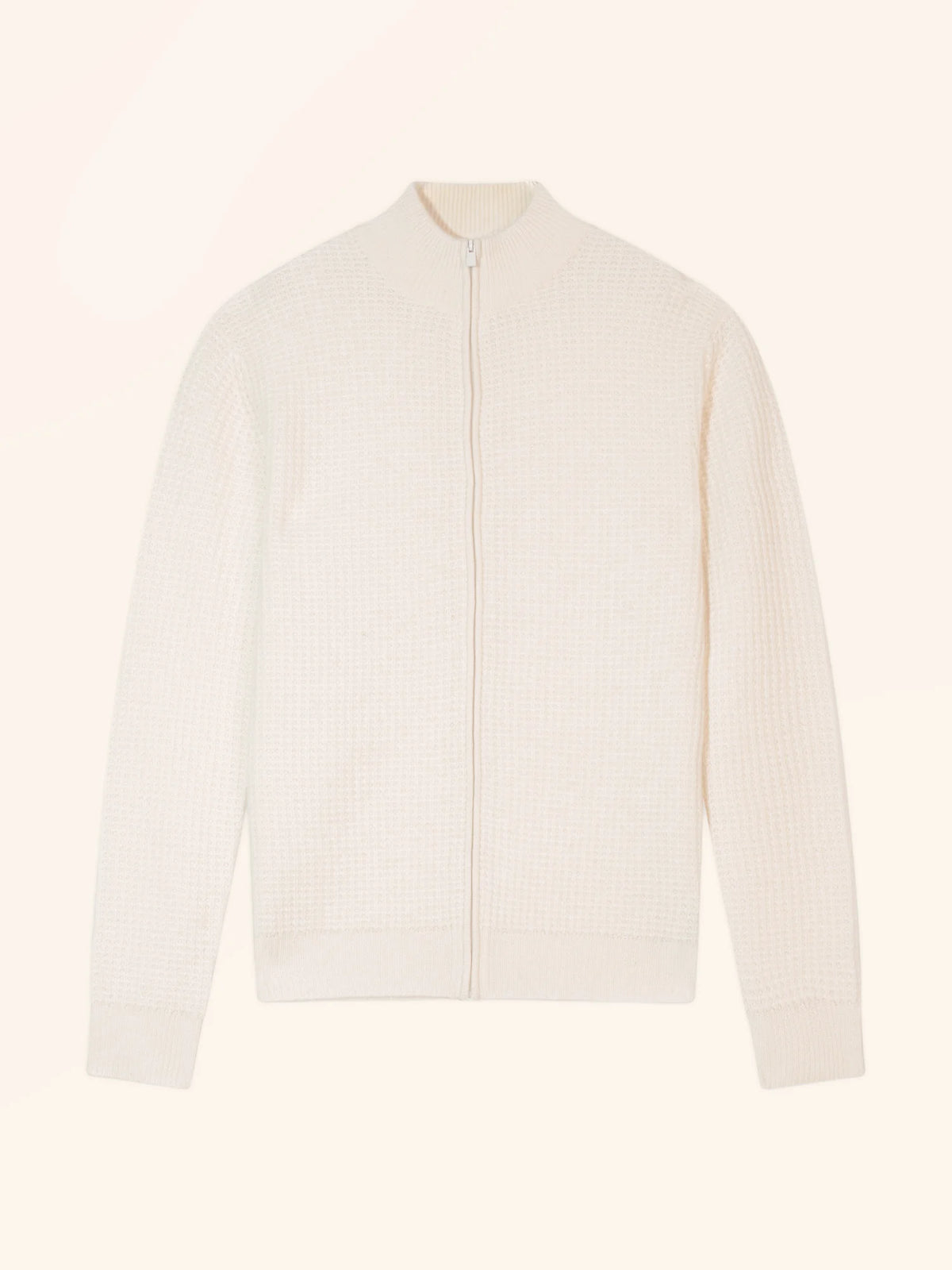 THOREN gilet zippé col camionneur 4 fils neige