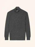 PLUTÓN pull col roulé 4 fils anthracite chiné