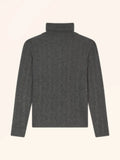 TYQUE Pullover Rollkragen 4-fädig Anthrazit meliert