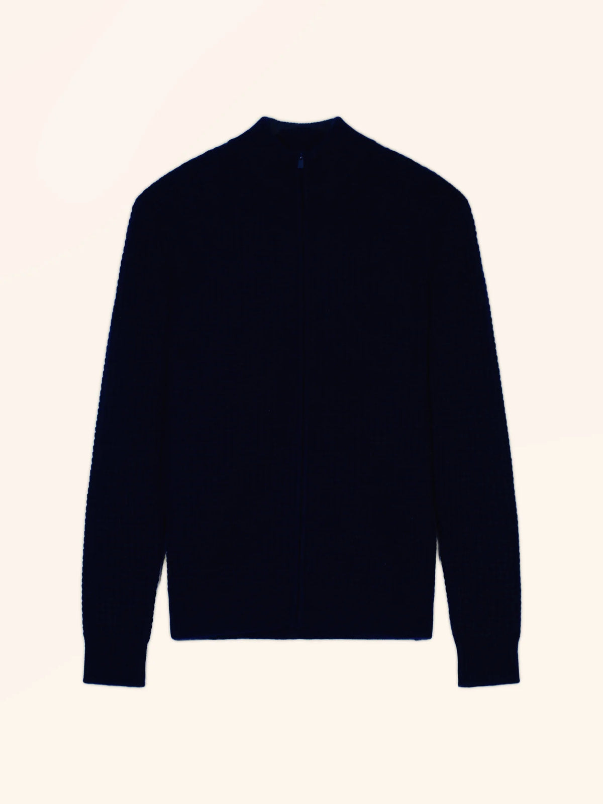 MERCURIO Gilet Zippé Col Camionneur 6 Fils Bleu Marine