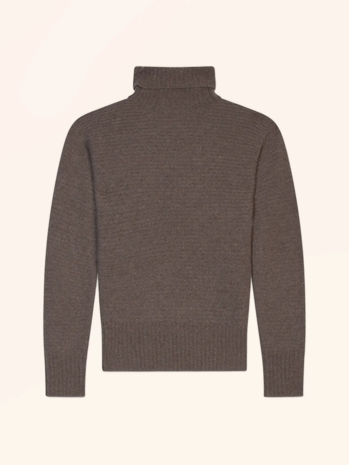 BACO Pullover Rollkragen 4-fädig Taupe meliert
