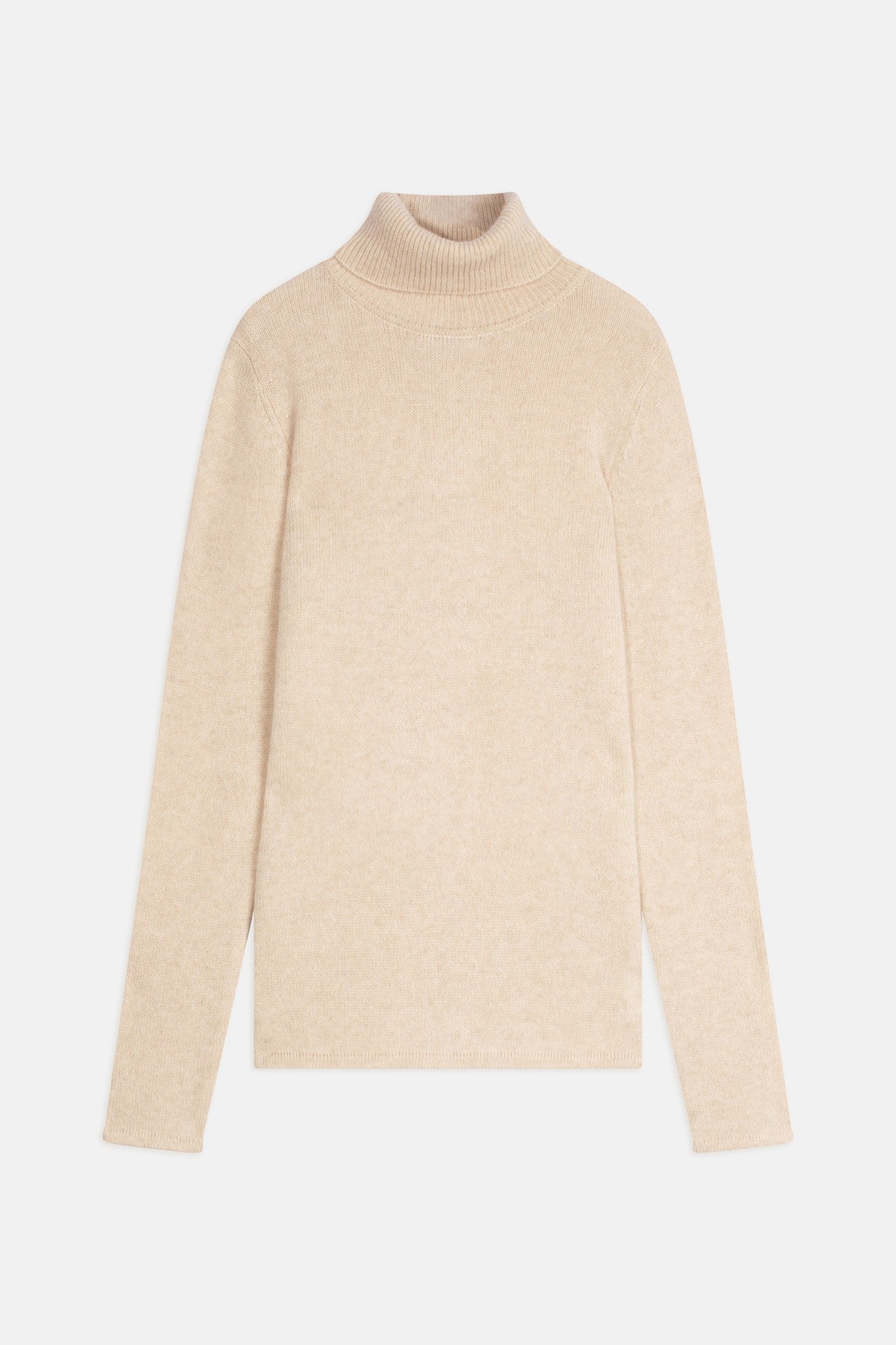 june pull col roulé 4 fils avoine