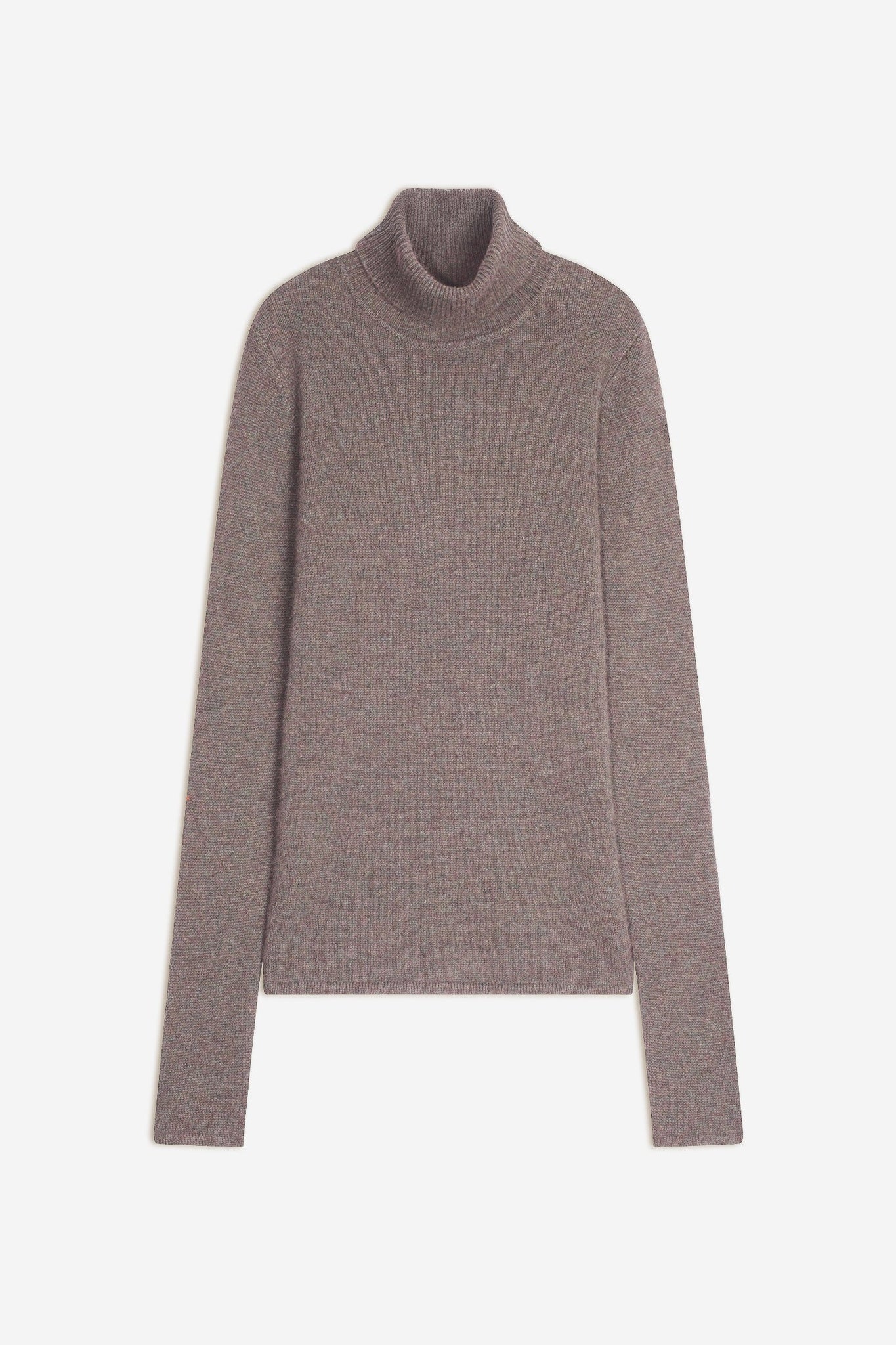 JUNE pull col roulé 4 fils caribou chiné