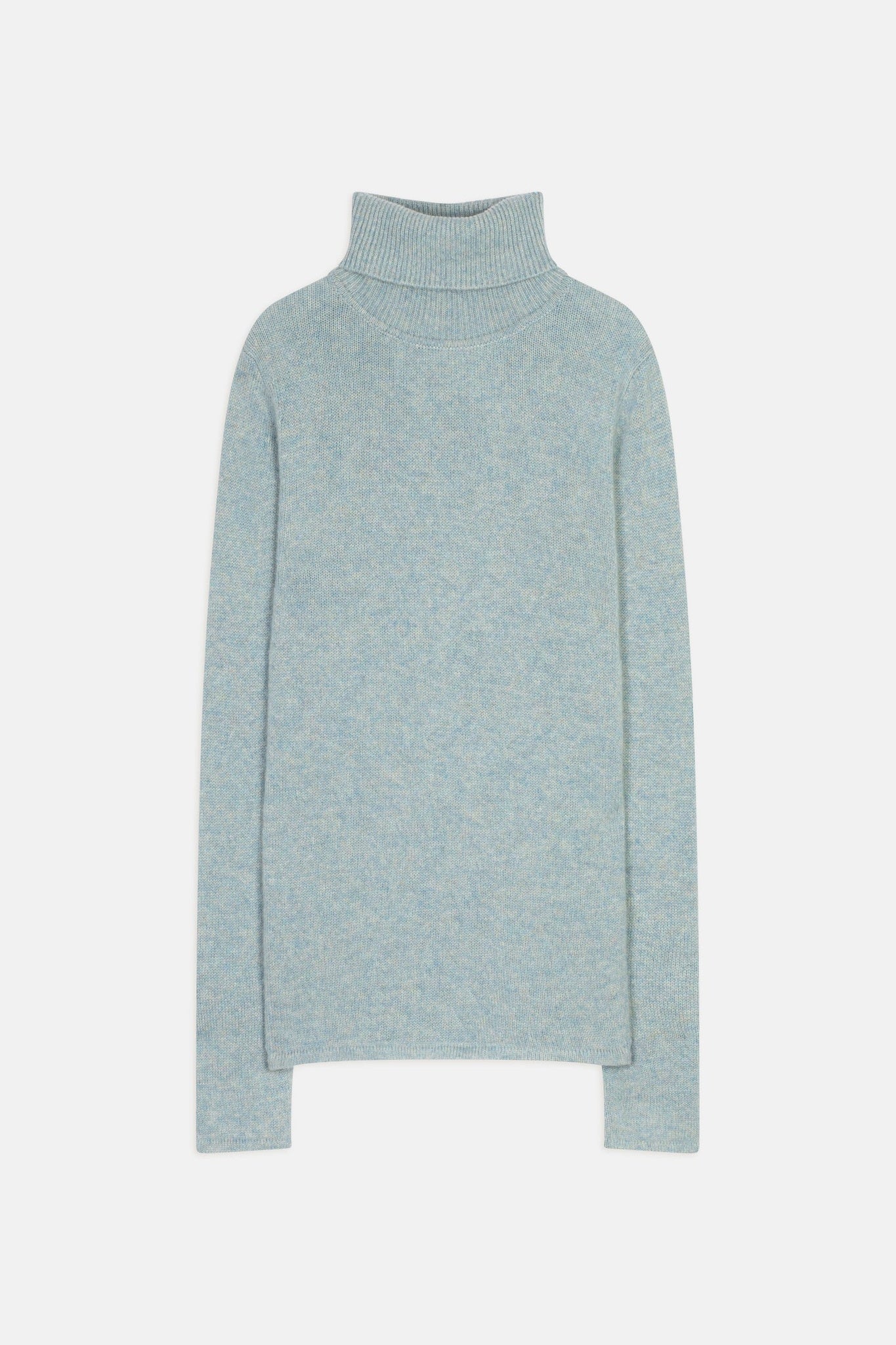 JUNE blue-grey turtleneck sweater