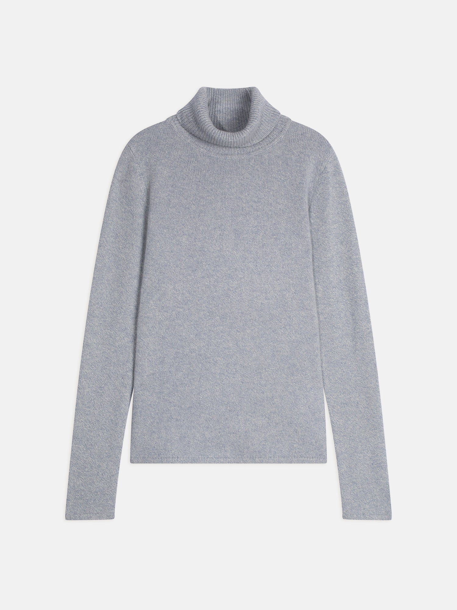 JUNE ivory blue turtleneck sweater