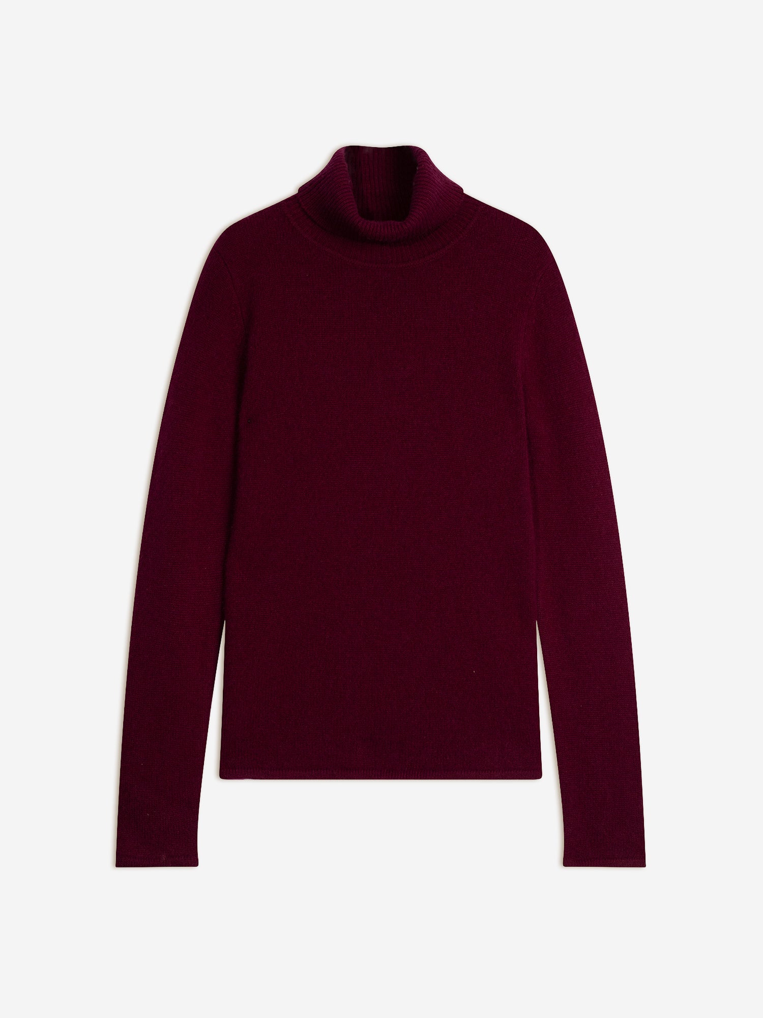 JUNE burgundy turtleneck sweater